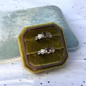 Vintage 925 Sterling Silver Smokey Quartz Rings